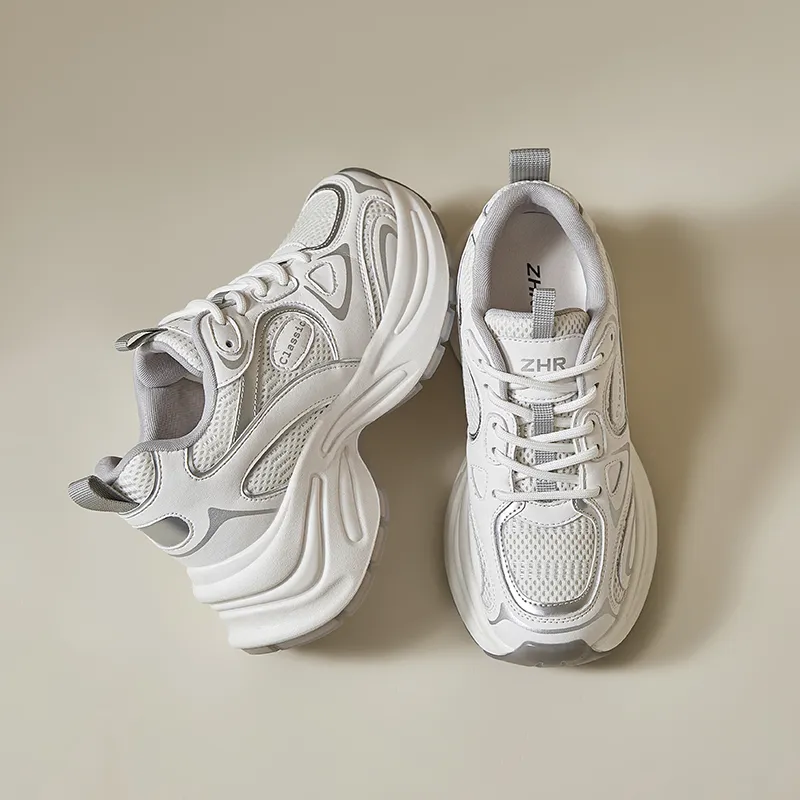 ZHR Star Moon Wear resistant And Lightweight Low Top Chunky Sneakers Women's-9