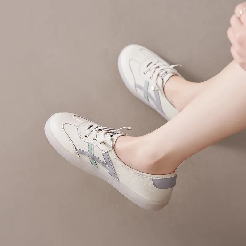 ZHR Small White Shoes Abrasion-Resistant Low-Top Skateboard Shoes Women's-16