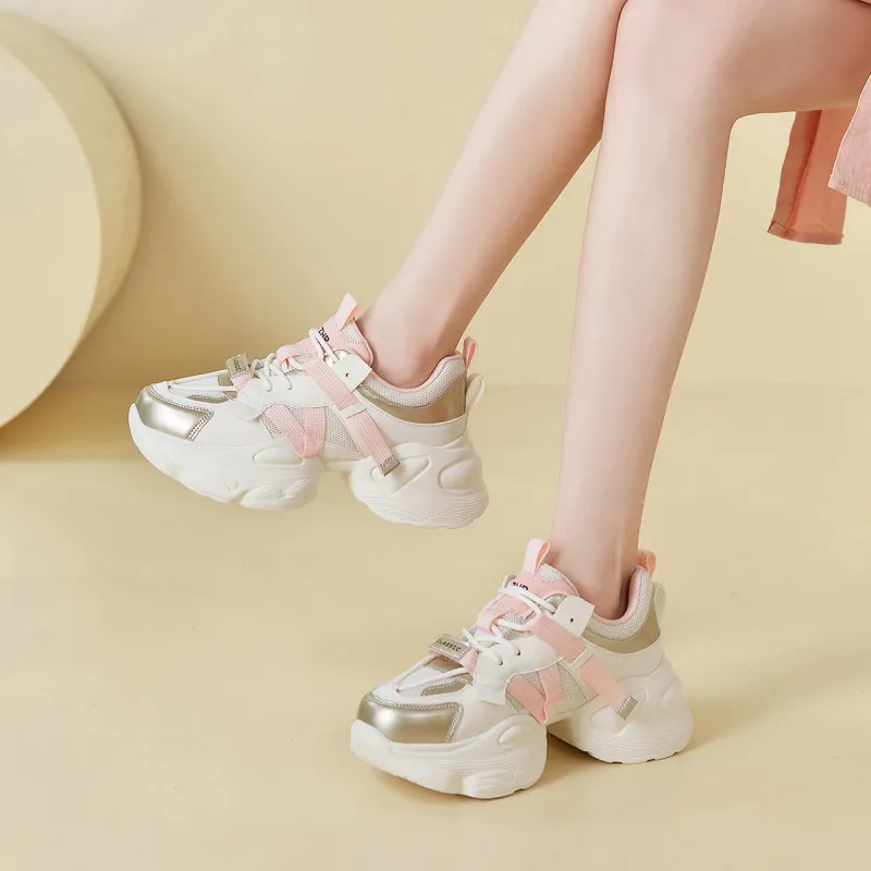 ZHR Sparkling Galaxy Cushioning Breathable Low-Top Chunky Sneakers Women's-27