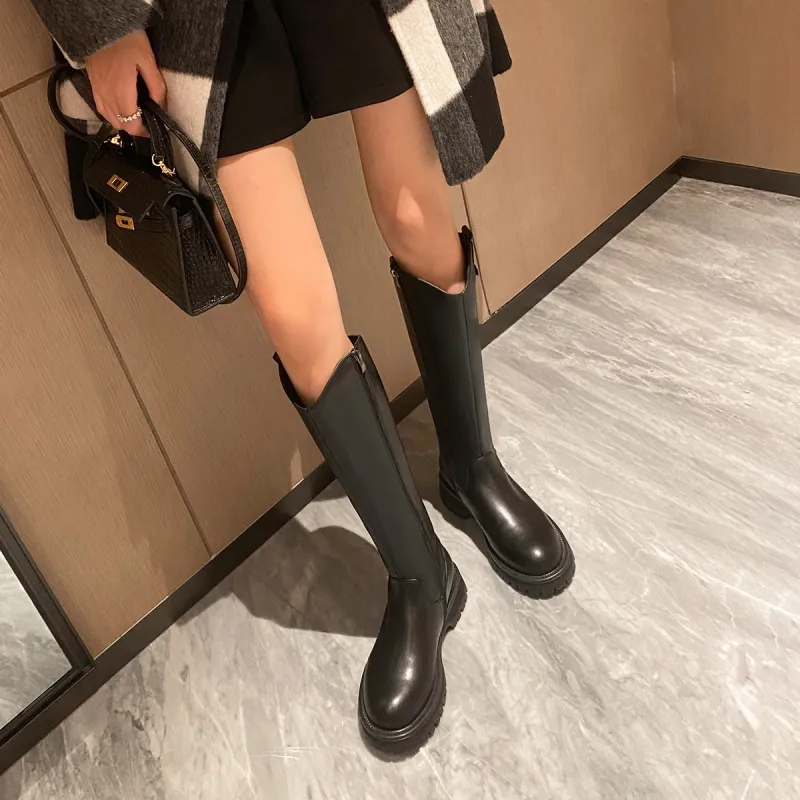 ZHR Knee-high Boots 4cm Women's-6