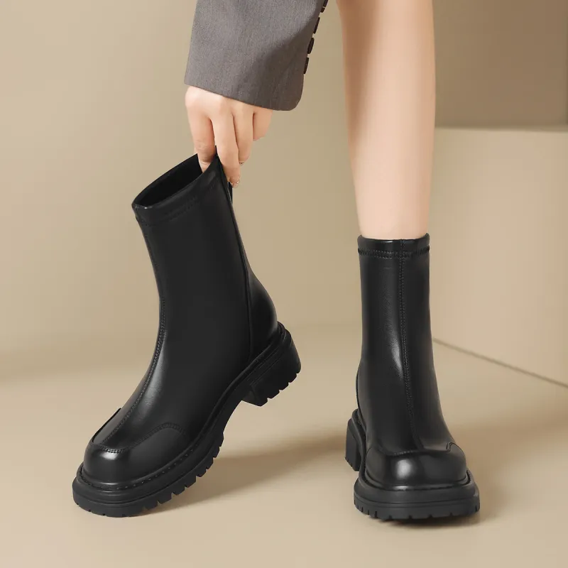 ZHR Ankle Boots Women's Black/Brown-1