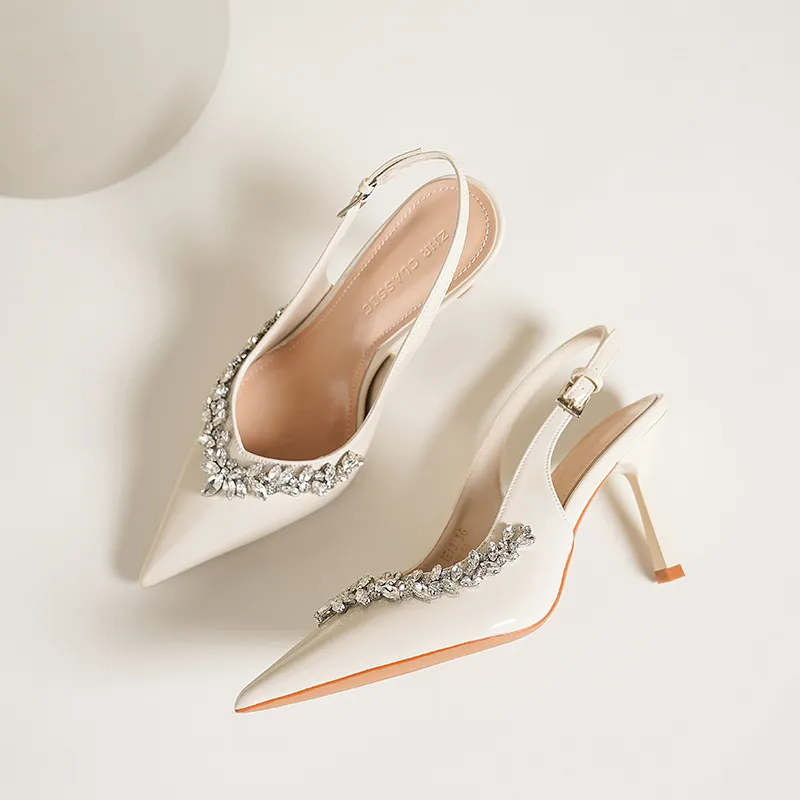 ZHR Slim Heel High Heels 8cm Women's-31