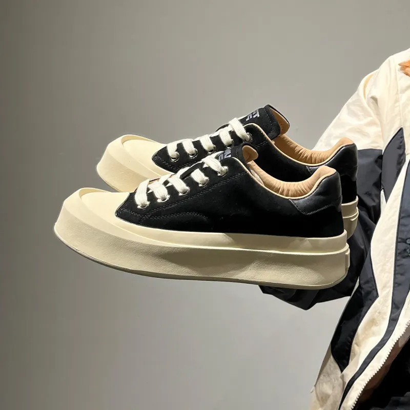 TRUMPPIPE Low-Top Skateboard Shoes Men's Black-7