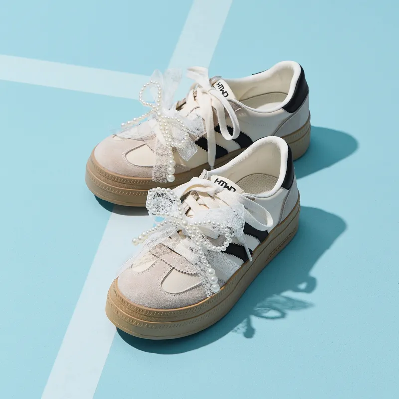 Hotwind Virtue Collection Ballet Style German Army Trainers Low Top Skateboard Shoes Women's-24