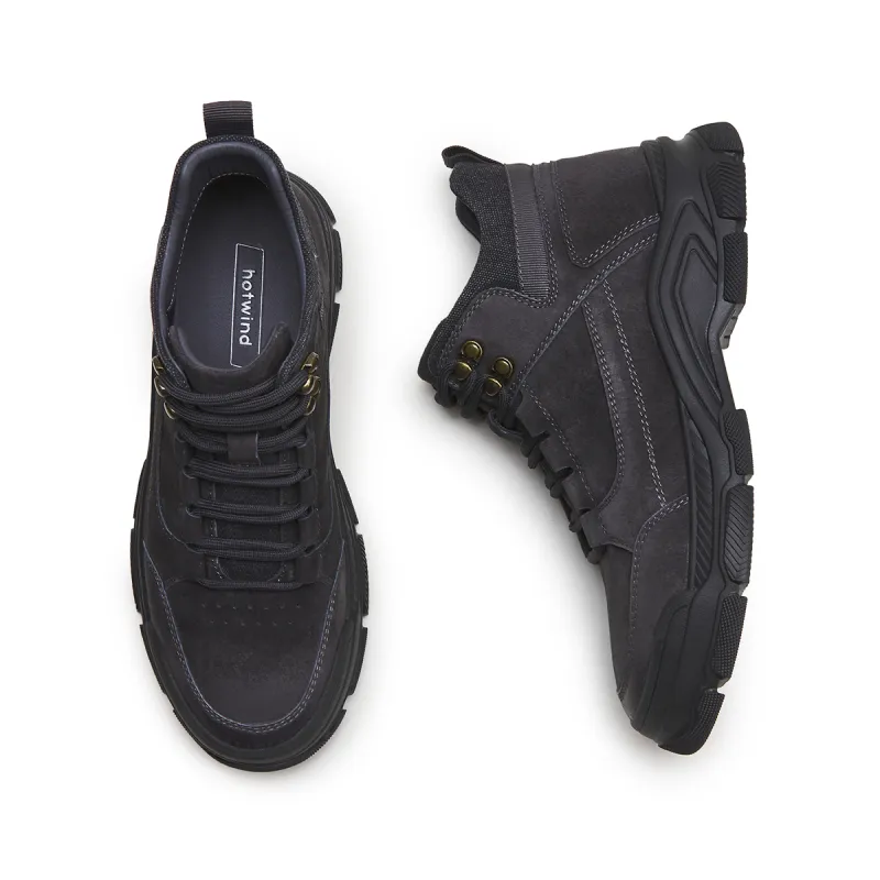 Hotwind Ankle Boots Men 09 Gray/52 Dark Gray-4