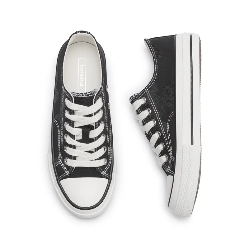 Hotwind Chinese Style New Daily Series Wear resistant And Lightweight Canvas Shoes Women's-7