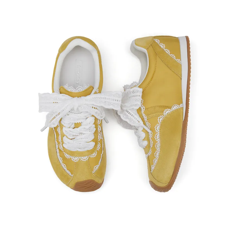 Hotwind Cream Lace Series Abrasion Resistant Slip Resistant Low Top Casual Shoes Women's-7