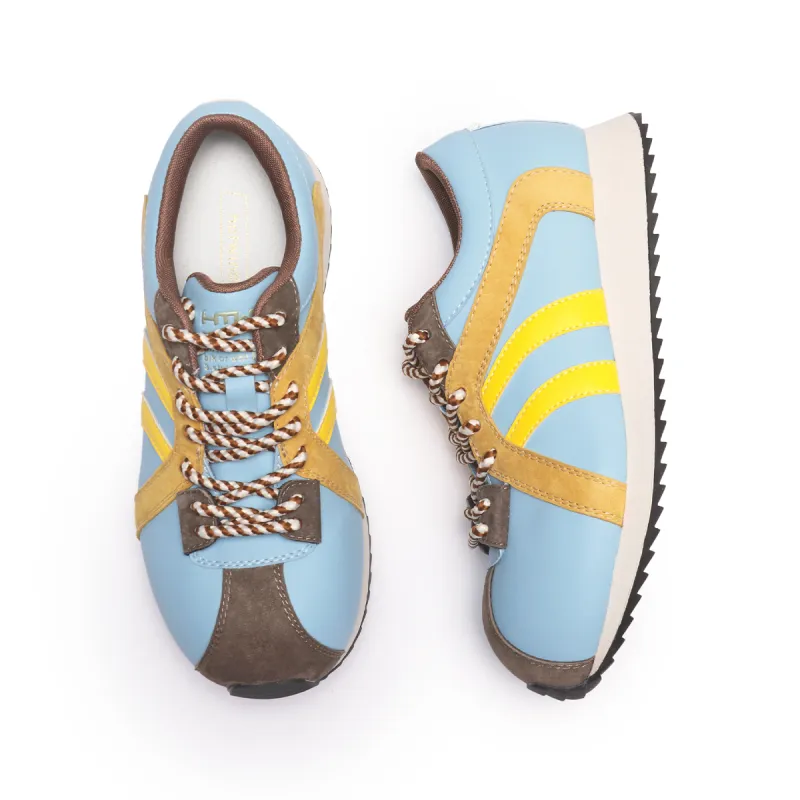 Hotwind Energetic Urban Series Low Top Casual Shoes Women's Blue Yellow-1