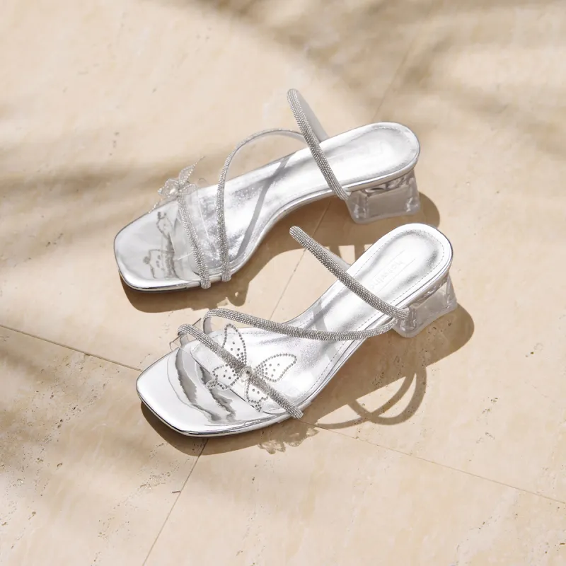 Hotwind Slide Slippers Women's Silver-4