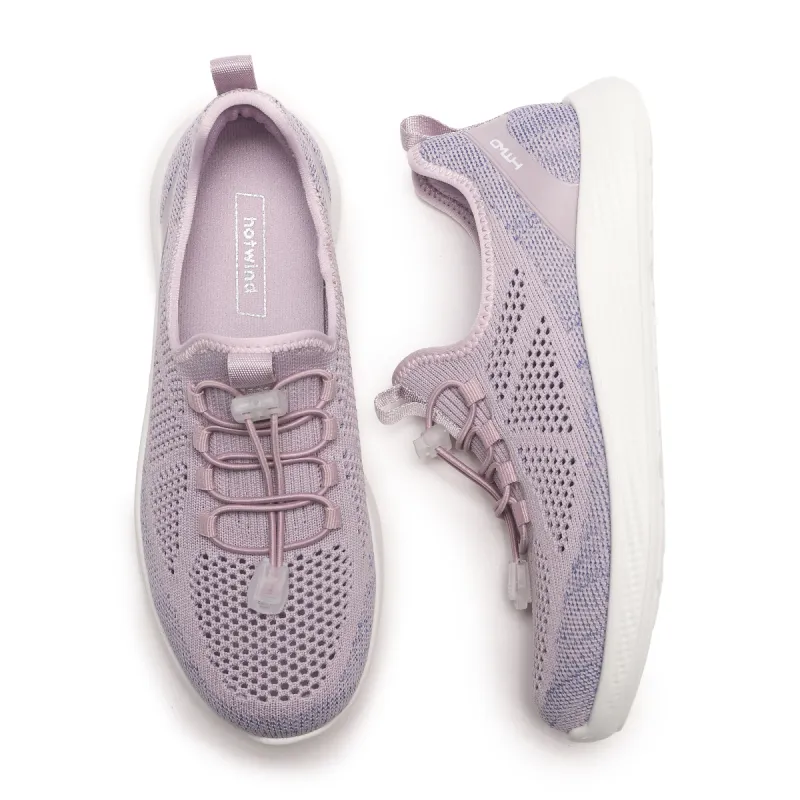 Hotwind Mom Shoes Lightweight And Breathable Low Top Casual Shoes Women's-11