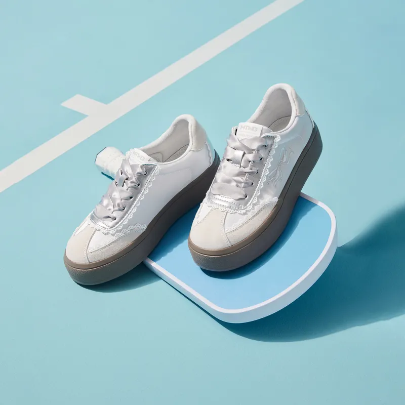 Hotwind Cream Lace Series Skateboard Shoes Women's-4