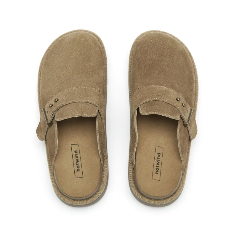 Hotwind Pinecone Grey Series Abrasion Resistant Closed Toe Slippers Women's-10