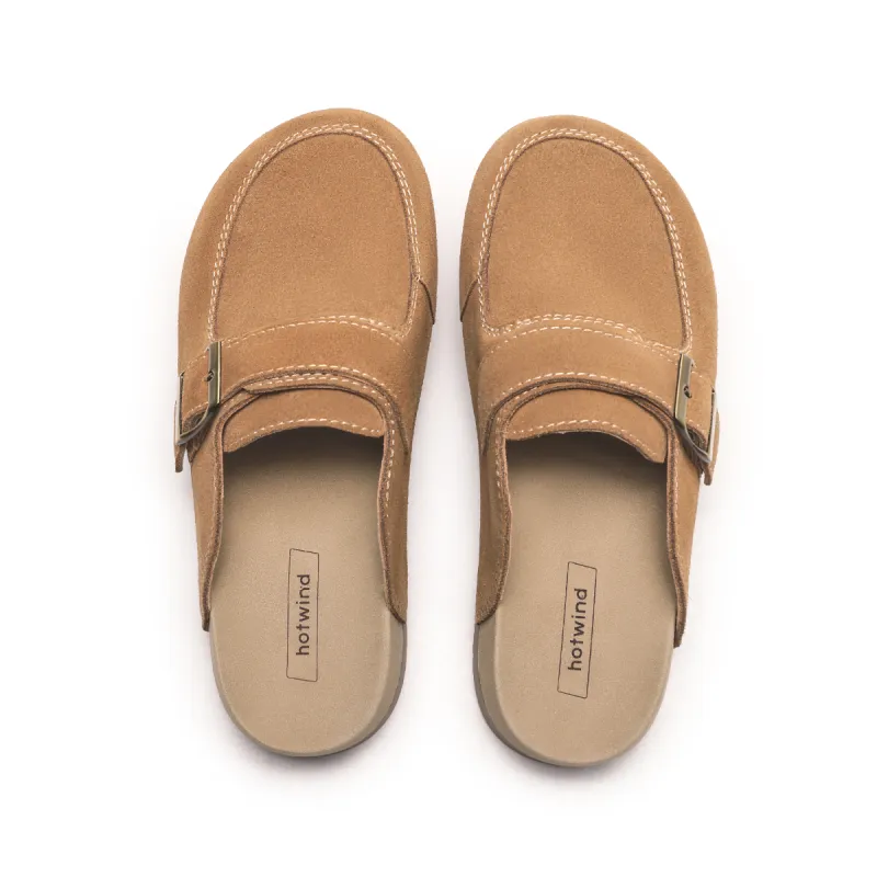 Hotwind Pinecone Grey Series Closed Toe Slippers Women's-2