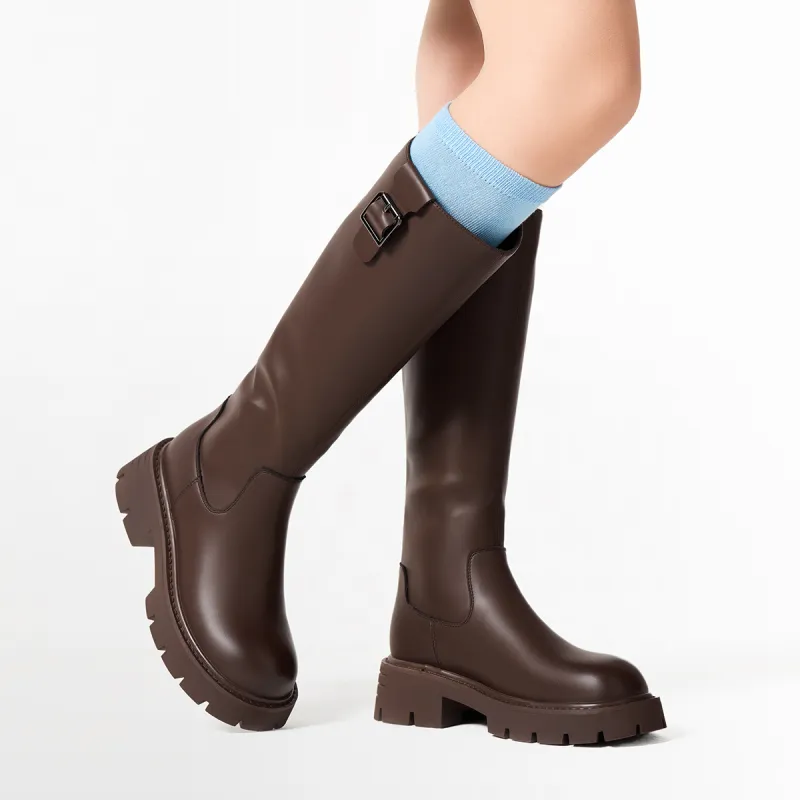 Hotwind Knight Boots Medium Heel Women's-9