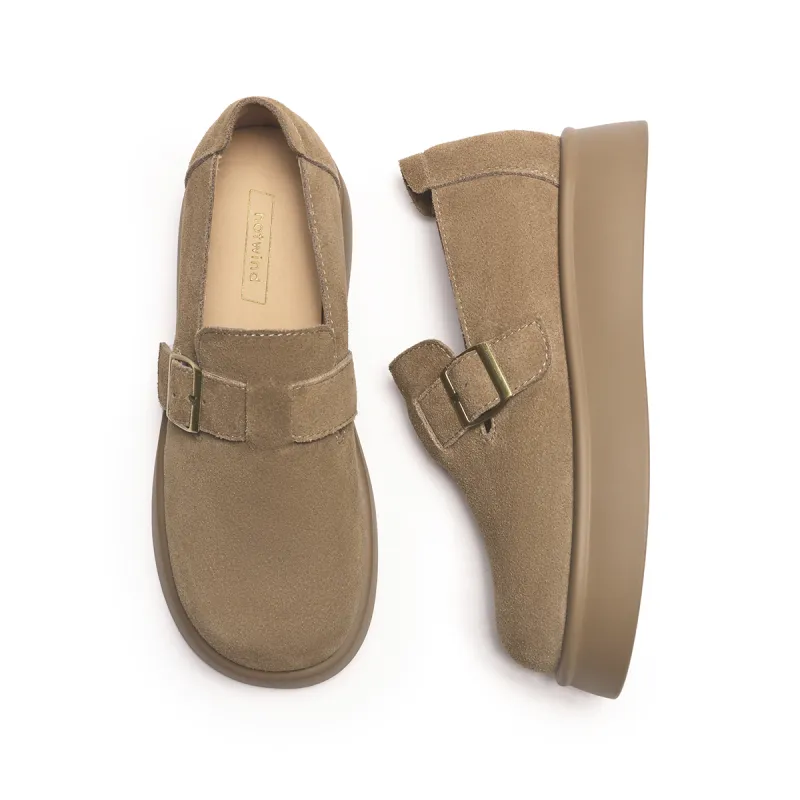 Hotwind Pinecone Grey Series Casual Single Shoes Women's Khaki-1