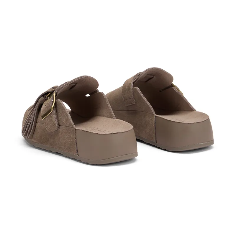 Hotwind Pinecone Grey Series Quiet Slide Slippers Women's-3