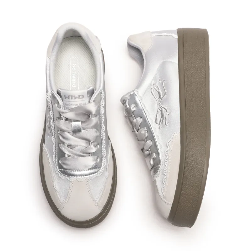 Hotwind Cream Lace Series Skateboard Shoes Women's-1
