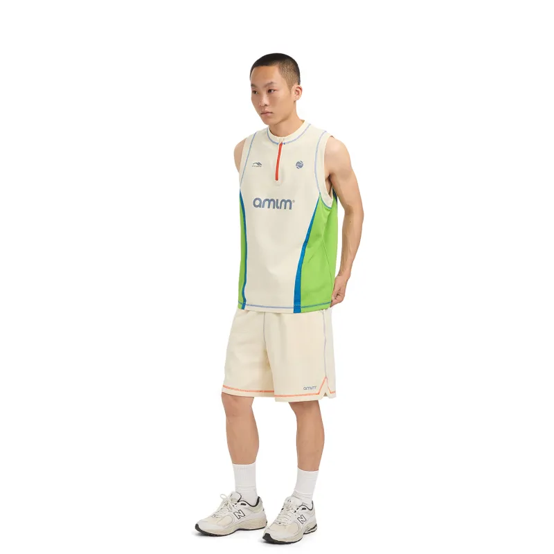 AMLM Tank Tops Unisex Beige Yellow-4