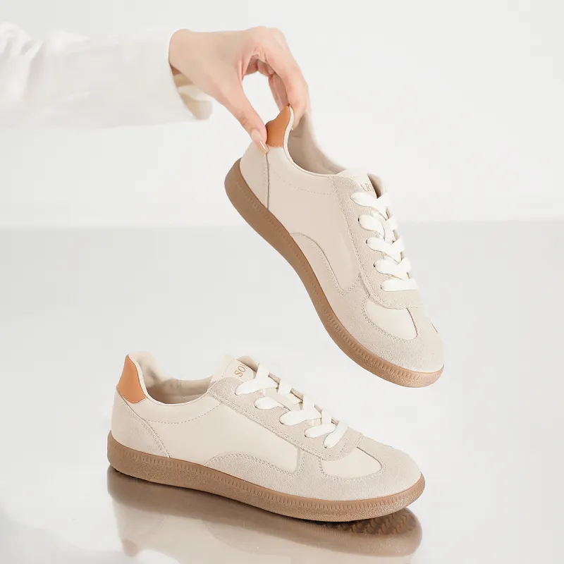 HARSON Low-Top Platform Height Increasing Skateboard Shoes Women's-7
