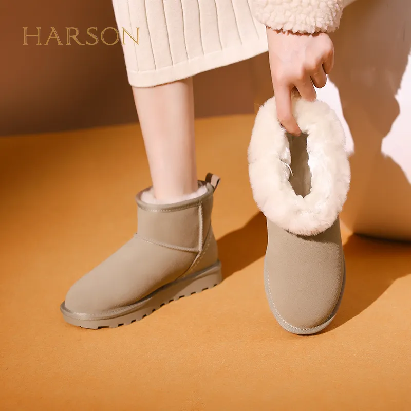 HARSON Warm Short Snow Boots 2.8cm Women's-18