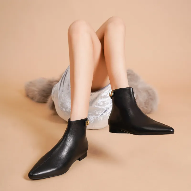 HARSON Ankle Boots Women's Brown/Black/Ecru-23