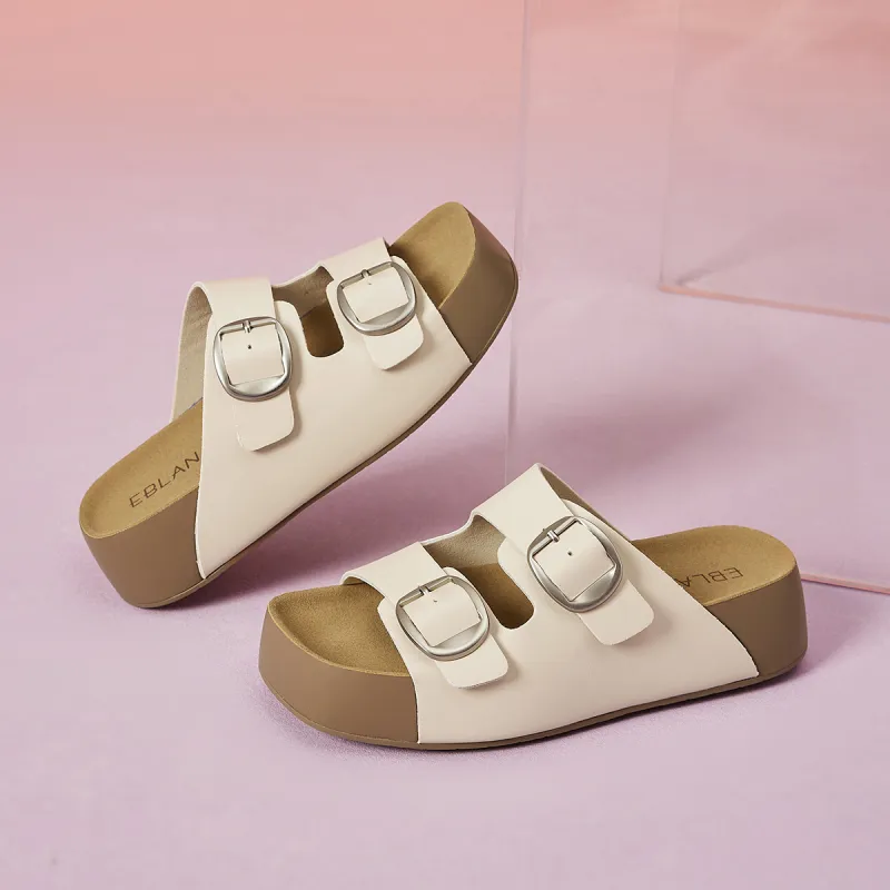 EBLAN Slide Slippers Women's Ecru-2