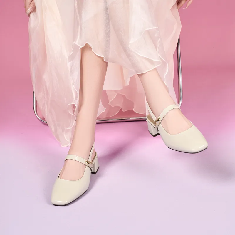 EBLAN Block Heel High Heels Women's-8