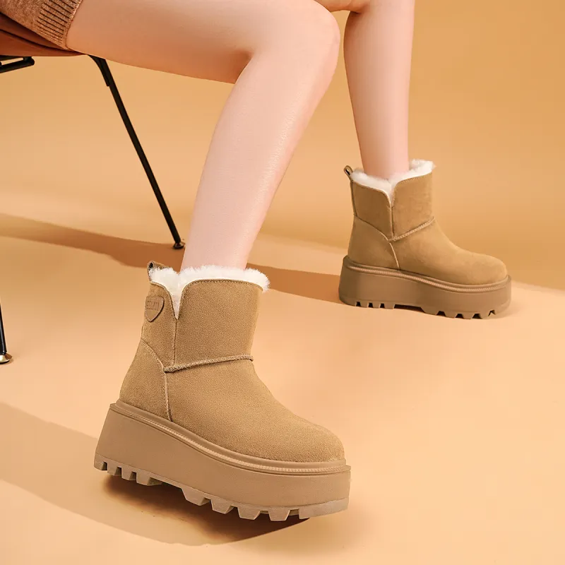 EBLAN Snow Boots Women's Camel-3