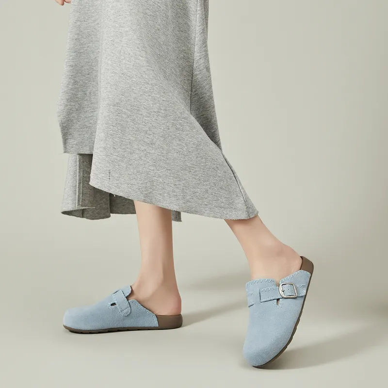 EBLAN Rubber Sole Odor-Resistant Wrap-toe Slippers Women's-4