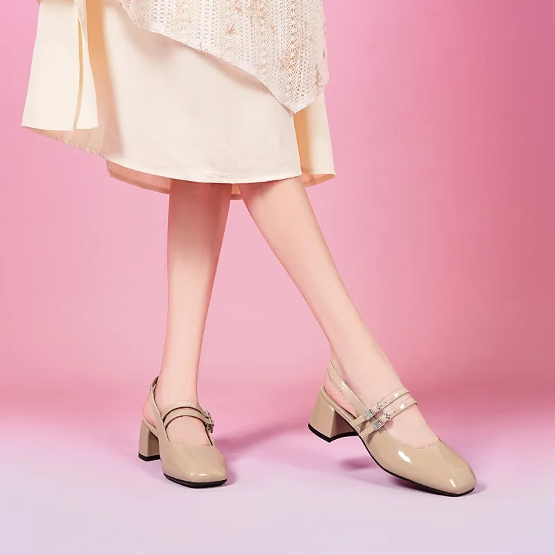 EBLAN High Heels Women's Beige-12