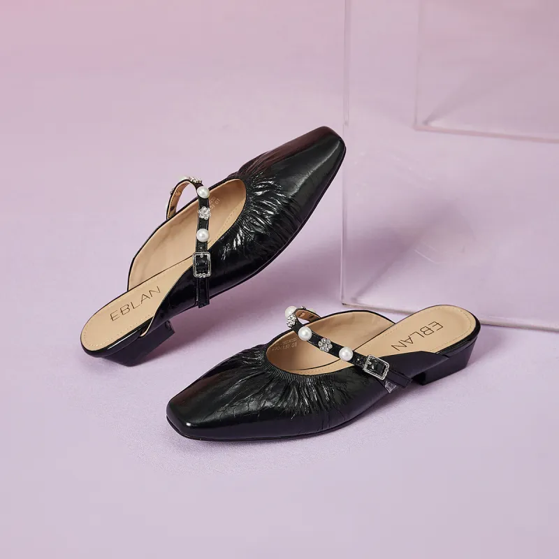 EBLAN Closed Toe Slippers Women's-9