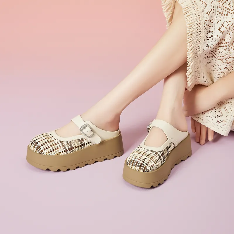 EBLAN Closed Toe Slippers Women's-15