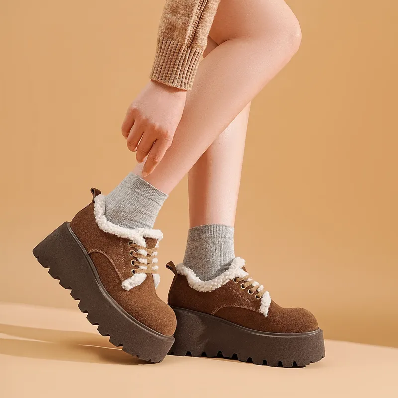 EBLAN Snow Boots Women's Caramel-4