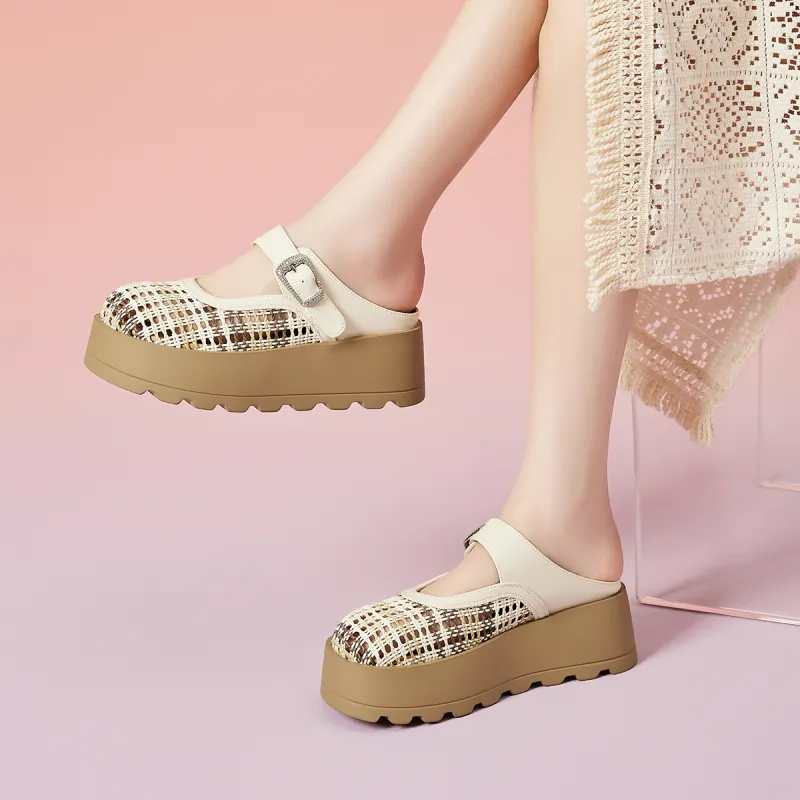EBLAN Closed Toe Slippers Women's-16