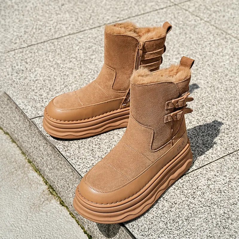 EBLAN Snow Boots Women's Camel-3