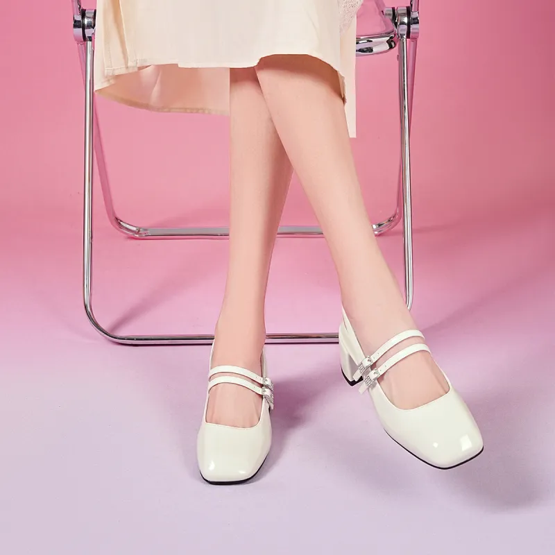 EBLAN High Heels Women's Beige-4