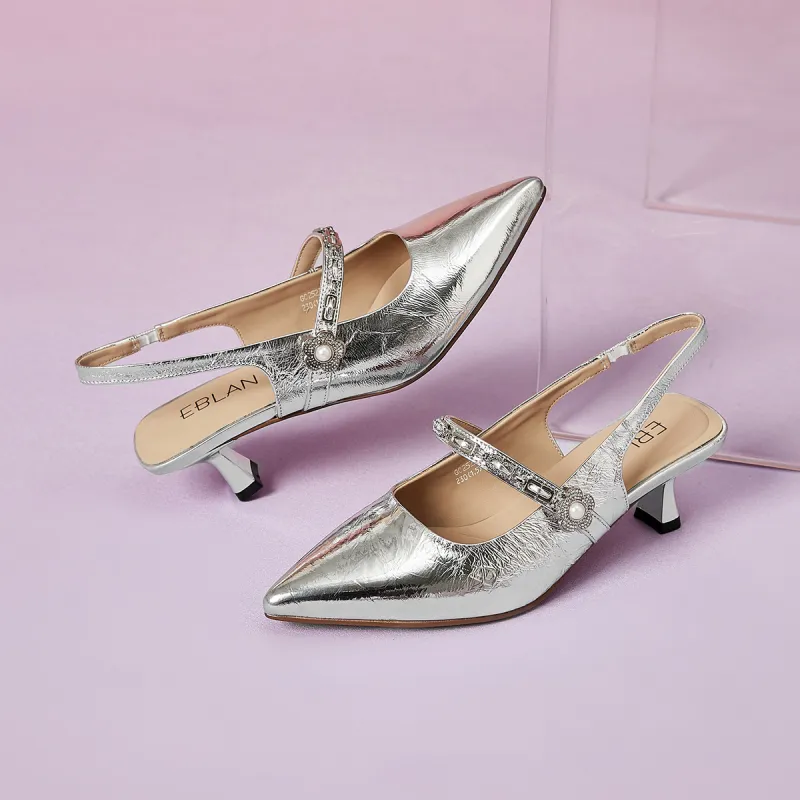 EBLAN High Heels Women's Ecru-9