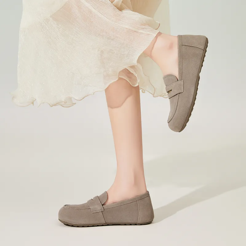 EBLAN Loafers Women's Apricot-10