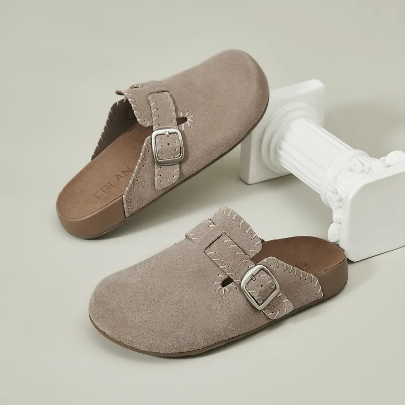 EBLAN Rubber Sole Odor-Resistant Wrap-toe Slippers Women's-23