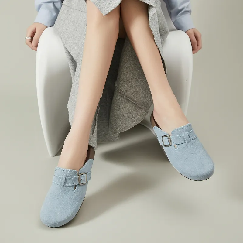 EBLAN Rubber Sole Odor-Resistant Wrap-toe Slippers Women's-5