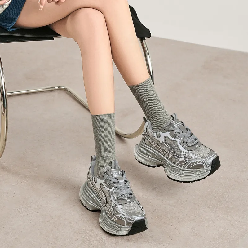 EBLAN Low Top Chunky Sneakers Women's-4