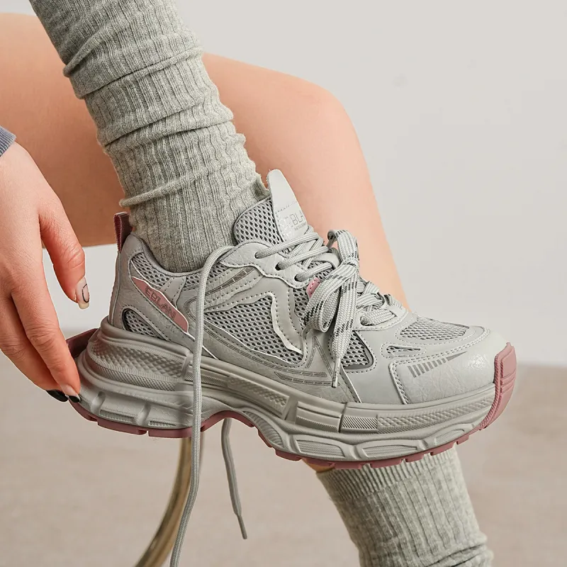 EBLAN Slip-Resistant Low-Top Chunky Sneakers Women's-9