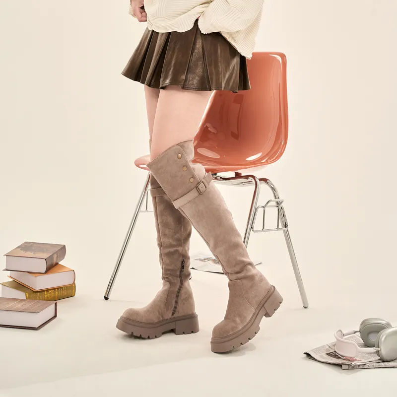 EBLAN Knee-high Boots Women's Umber-31