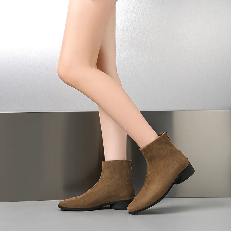 EBLAN Ankle Boots Women's Khaki-5