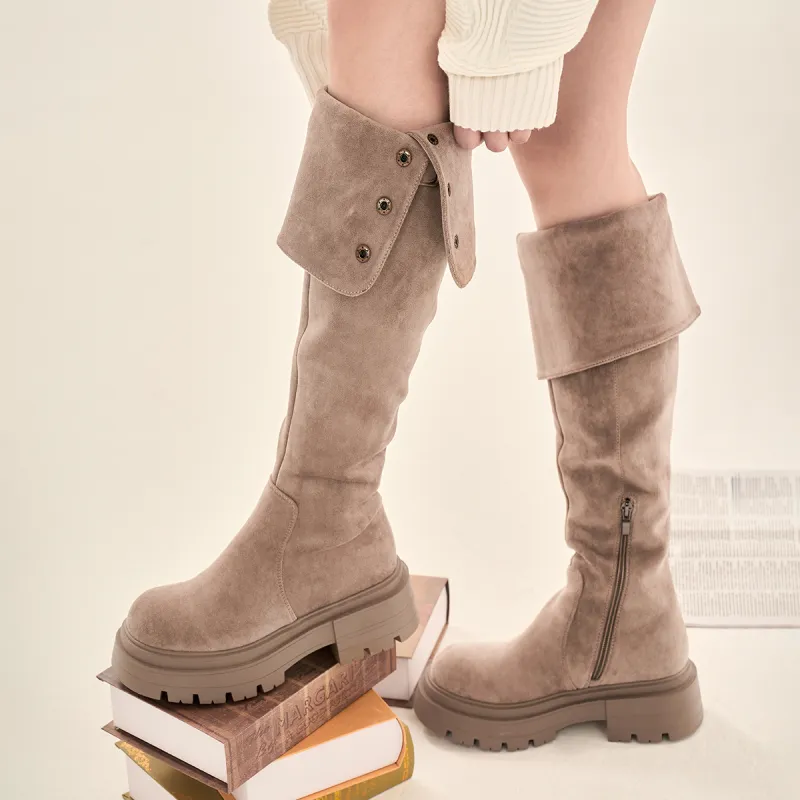EBLAN Knee-high Boots Women's Umber-30