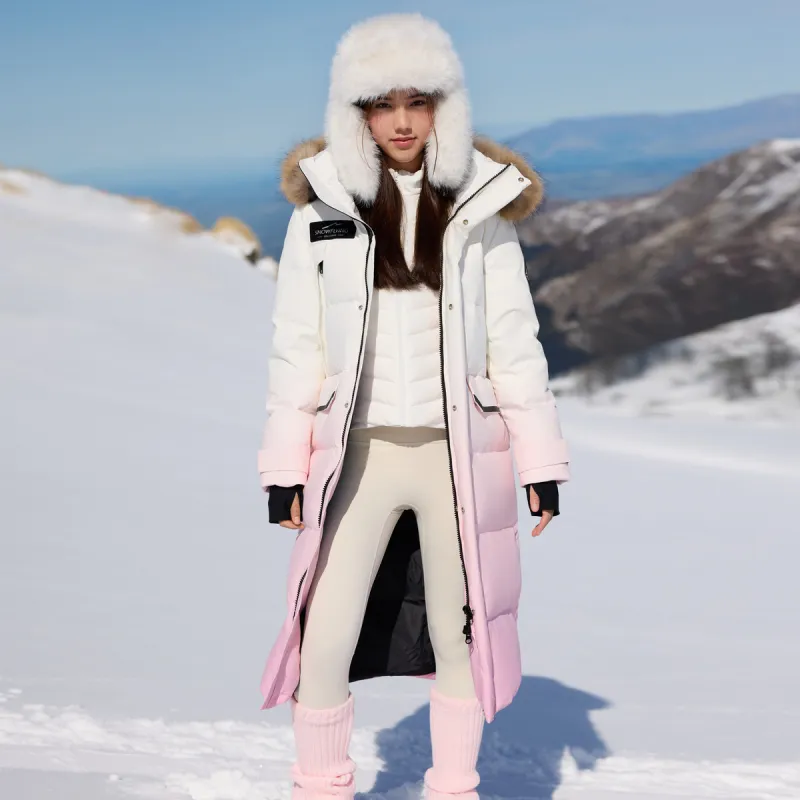 SNOW FLYING Snowy Collection Long Down Coats Unisex-12