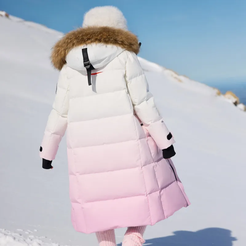 SNOW FLYING Snowy Collection Long Down Coats Unisex-14