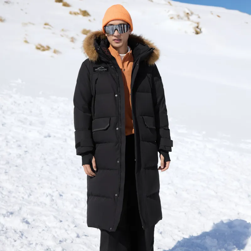 SNOW FLYING Snowy Collection Long Down Coats Unisex-8