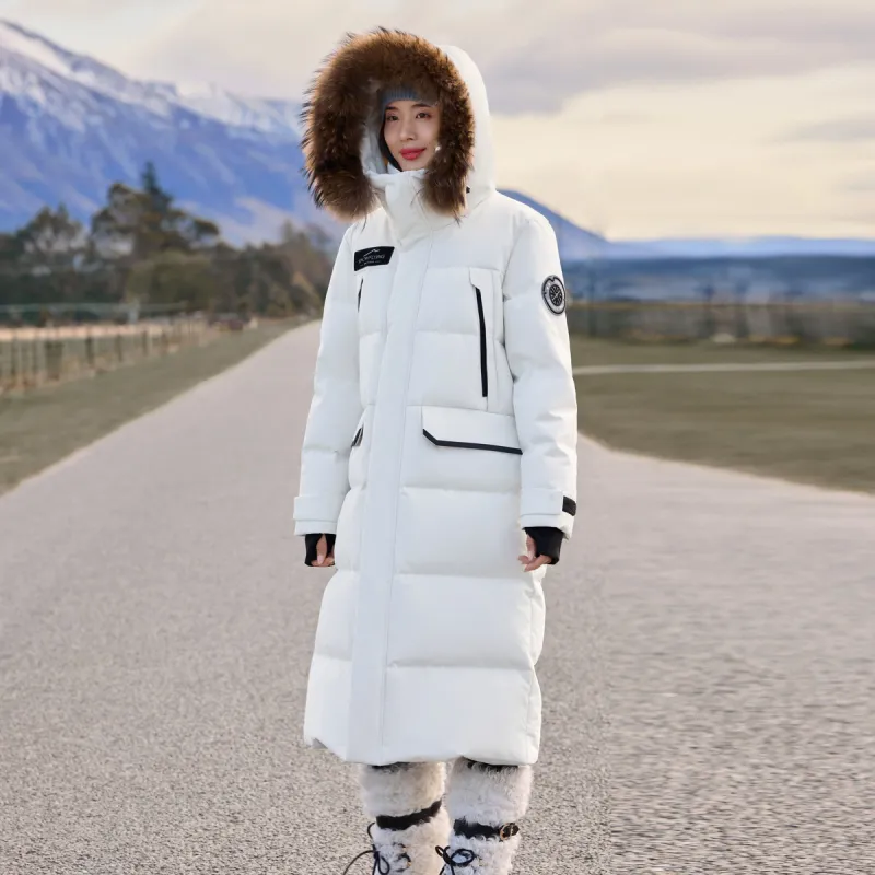 SNOW FLYING Snowy Collection Long Down Coats Unisex-2