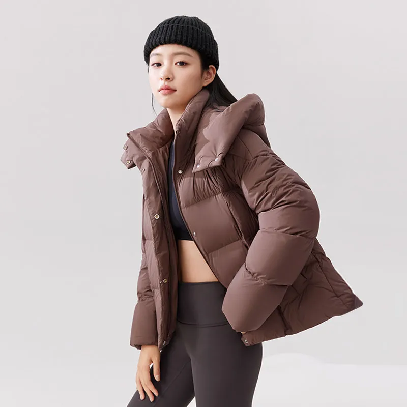 SNOW FLYING Cropped Down Jackets Women's-3